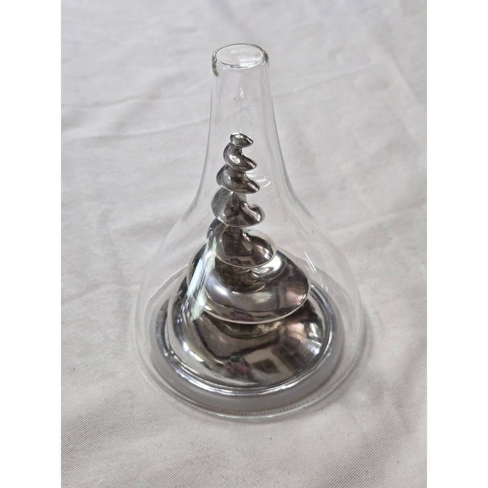 Royal Selangor Pewter Wine Aerator and Glass Funnel Spiral Design Barware